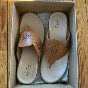 Clark’s Brown Sandals Phebe Mist Size 9
